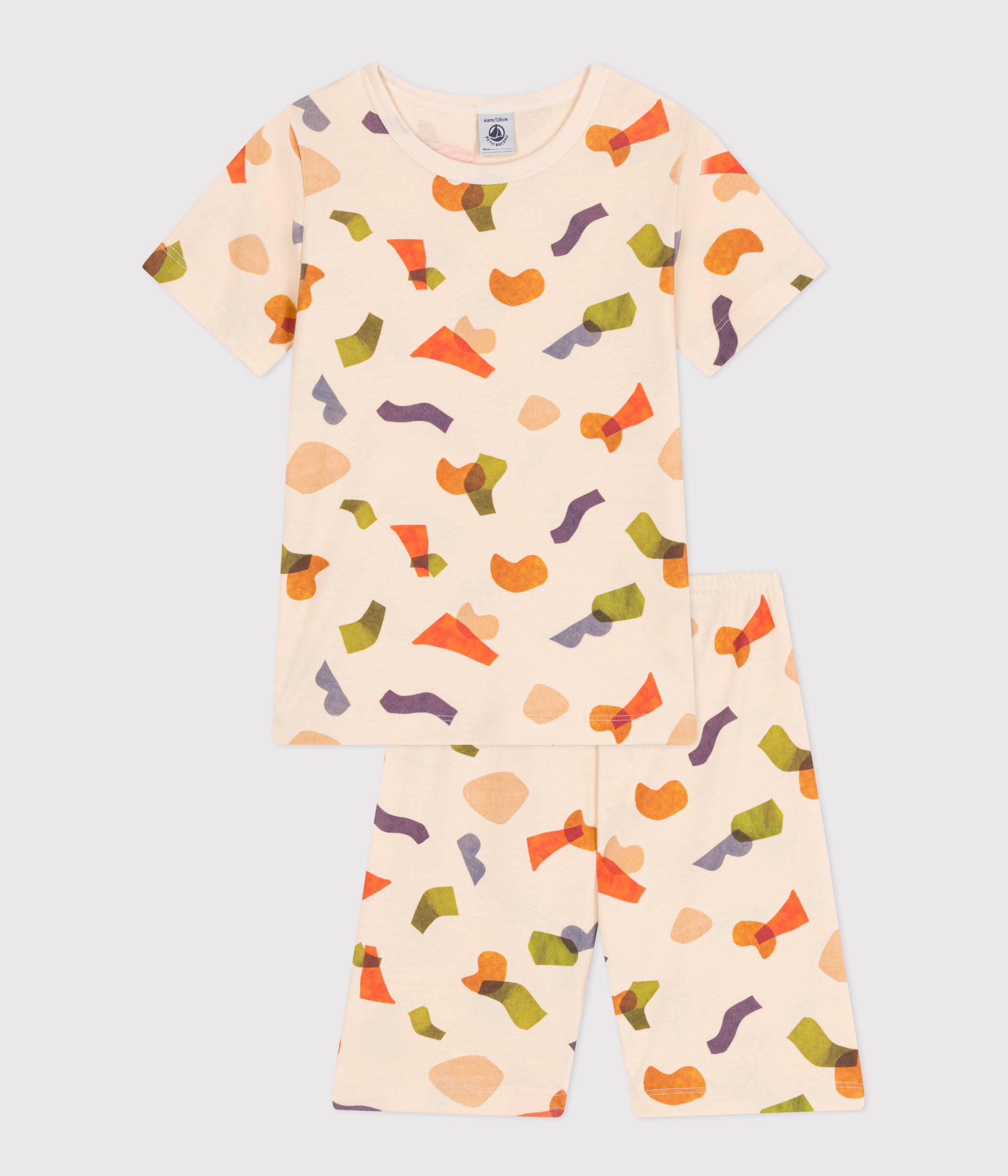 Petit Bateau Pigiamino Corto Unisex Per Bambini - Cotone 100% Con Stampa Divertente