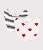 NEWBORN BABY UNISEX ORGANIC COTTON BIB - 2-PACK