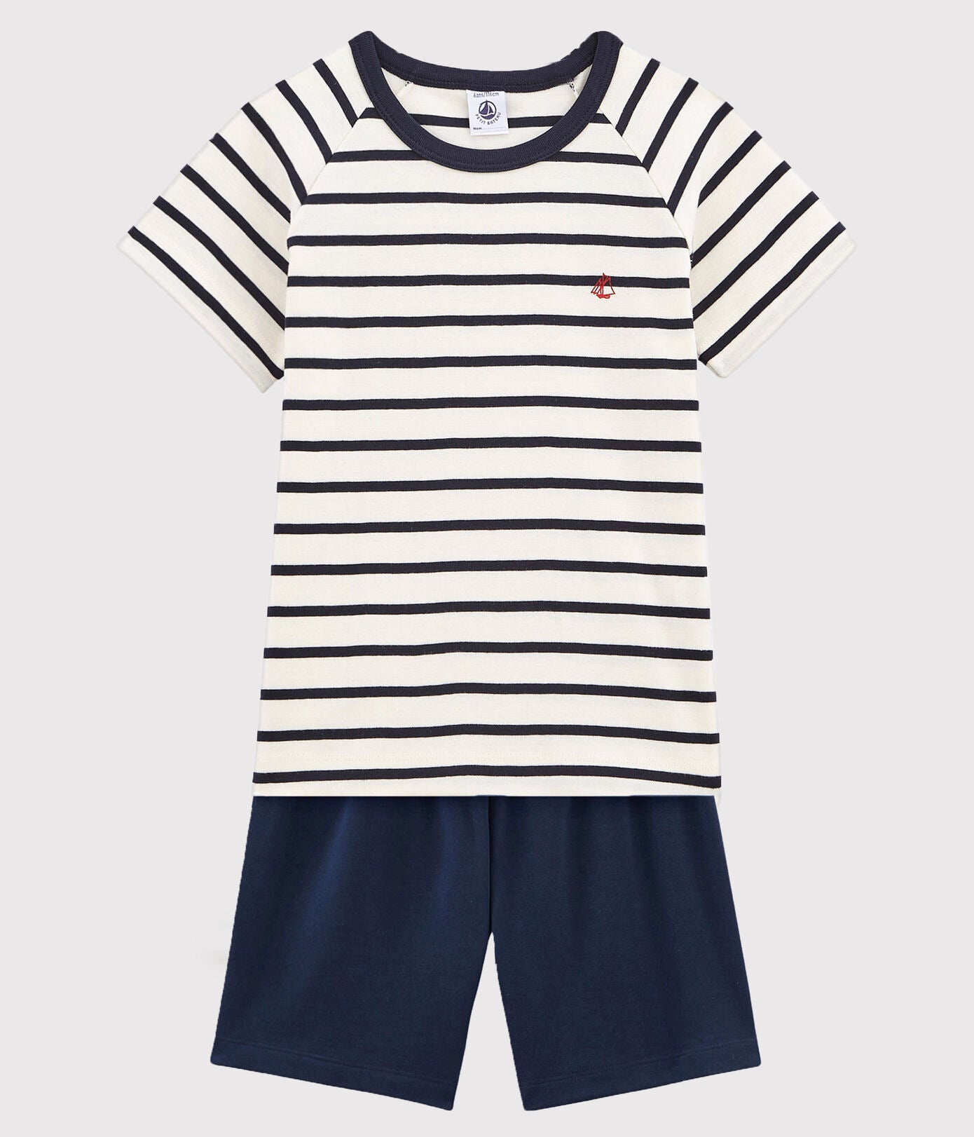 Petit Bateau Mädchen Pyjacourt - 100% Baumwolle Klassischer Schlafanzug
