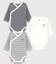 BABY BOY'S ORGANIC COTTON BODYSUIT - 3-PACK