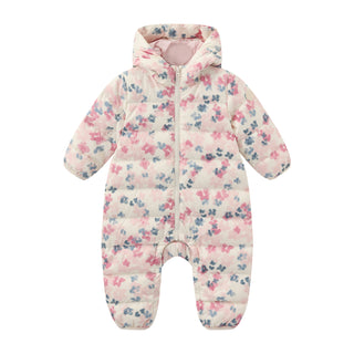 BABY GIRL'S GOOSE DOWN PADDED SNOWSUIT