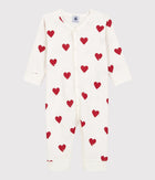 BABY GIRL'S ORGANIC COTTON FOOTLESS SLEEPSUIT