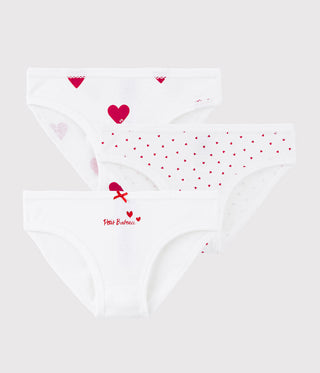 GIRL'S ORGANIC COTTON PANTIES - 3-PACK