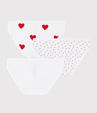GIRL'S ORGANIC COTTON PANTIES - 3-PACK