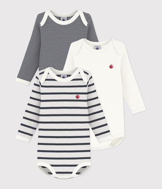 BABY BOY'S ORGANIC COTTON BODYSUIT - 3-PACK