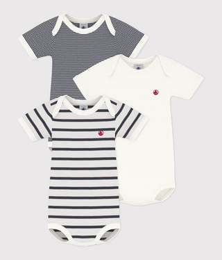 BABY BOY'S ORGANIC COTTON BODYSUIT - 3-PACK
