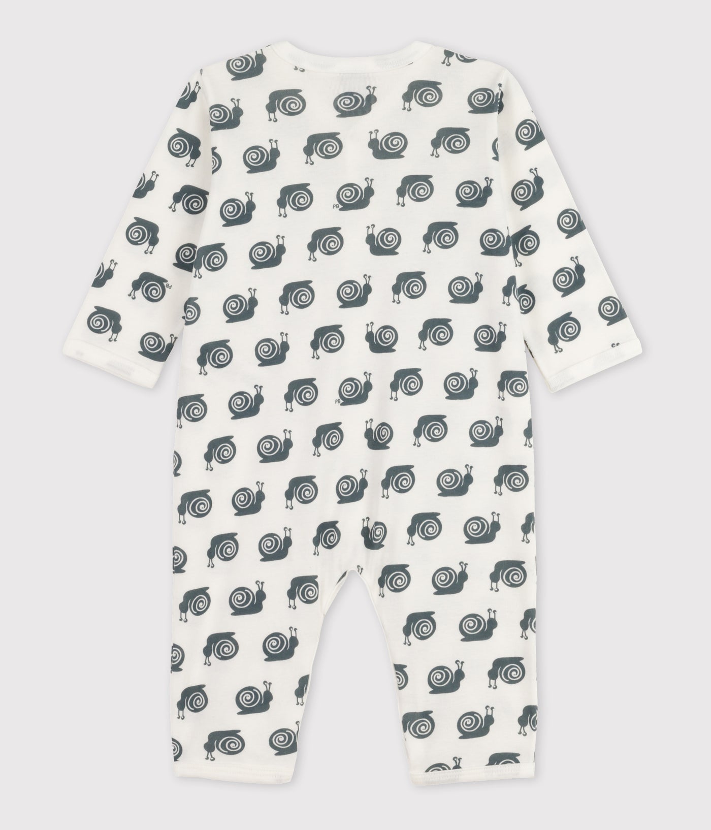 BABIES' SNAIL THEMED FOOTLESS COTTON SLEEPSUIT