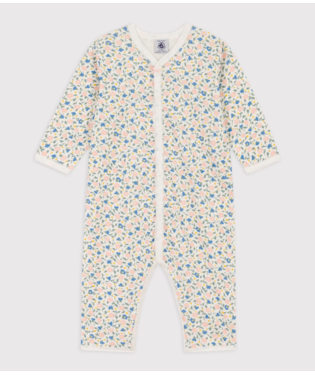 FLORAL FOOTLESS COTTON SLEEPSUIT