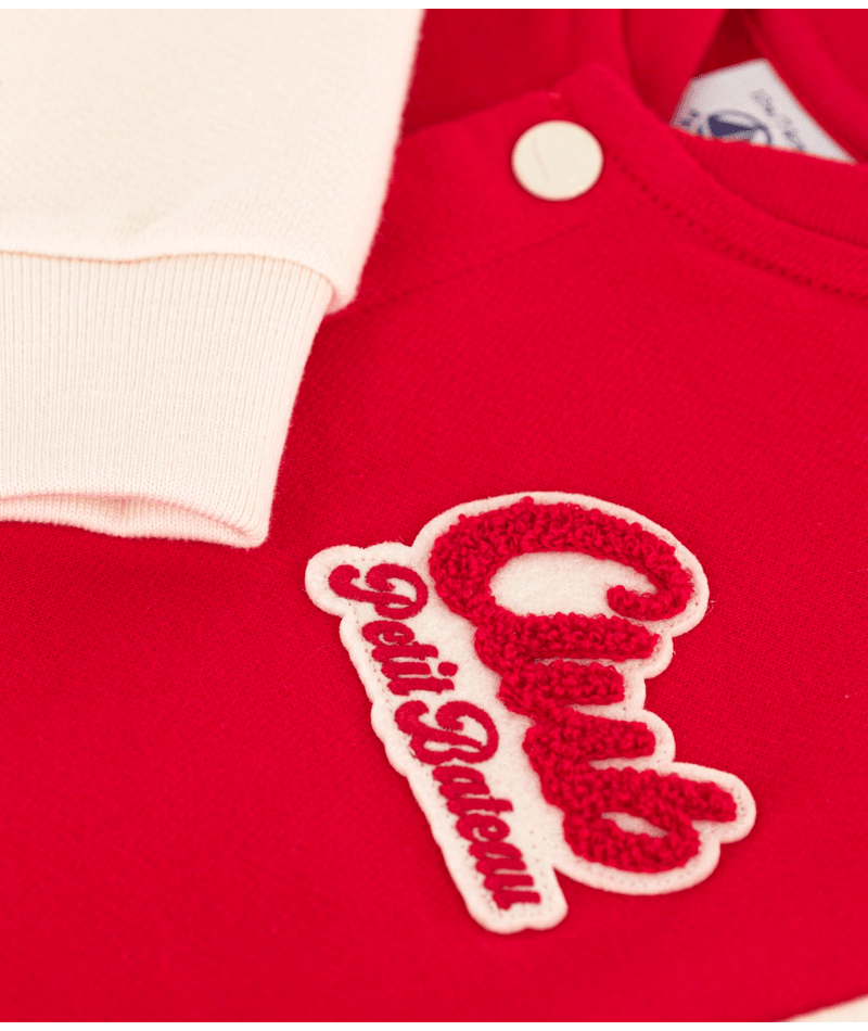 BABIES' FLEECE VARSITY JACKET