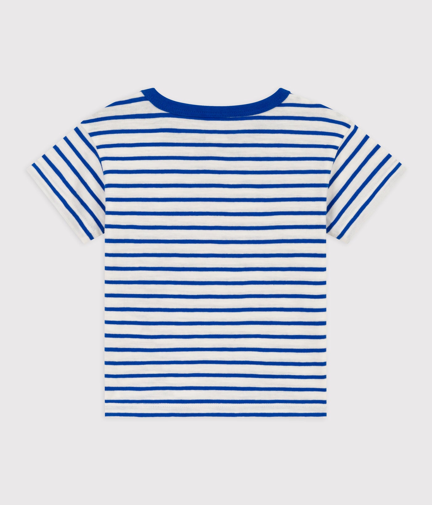 BABIES' STRIPY COTTON SHORT-SLEEVED T-SHIRT
