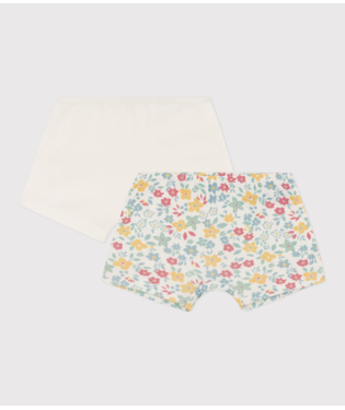 GIRLS' FLORAL COTTON HIPSTERS - 2-PACK