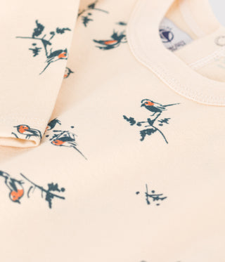 BABY GIRL'S FLORAL PRINTED LONG-SLEEVED JERSEY T-SHIRT