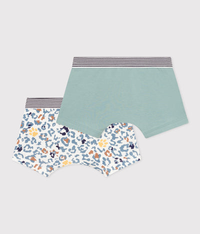 BOYS' COTTON BOXER SHORTS - 2-PACK