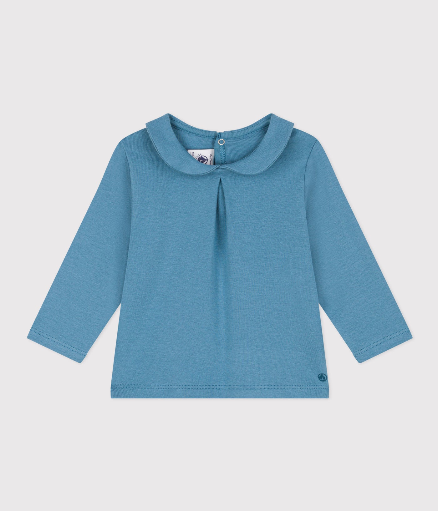 BABIES' LONG-SLEEVED COTTON BLOUSE