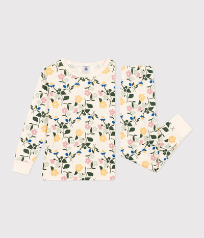 Children's Floral Print Cotton Pyjamas