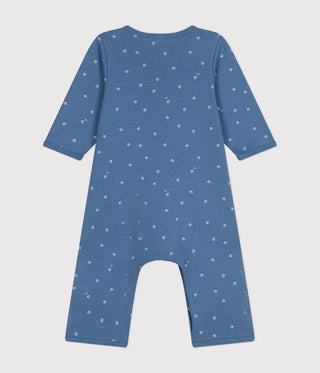 BABY BOY'S ORGANIC COTTON FOOTLESS SLEEPSUIT