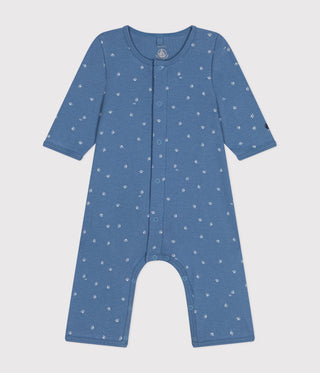 BABY BOY'S ORGANIC COTTON FOOTLESS SLEEPSUIT