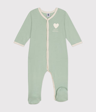 BABY UNISEX ORGANIC COTTON FOOTED SLEEPSUIT