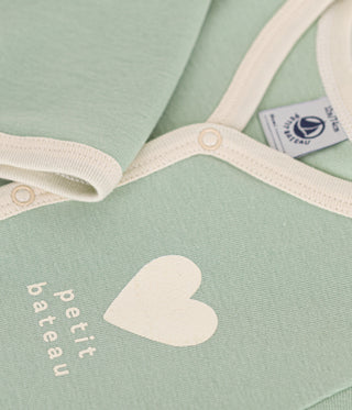BABY UNISEX ORGANIC COTTON FOOTED SLEEPSUIT