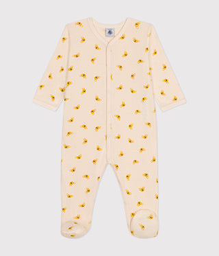 BABY UNISEX ORGANIC COTTON FOOTED SLEEPSUIT