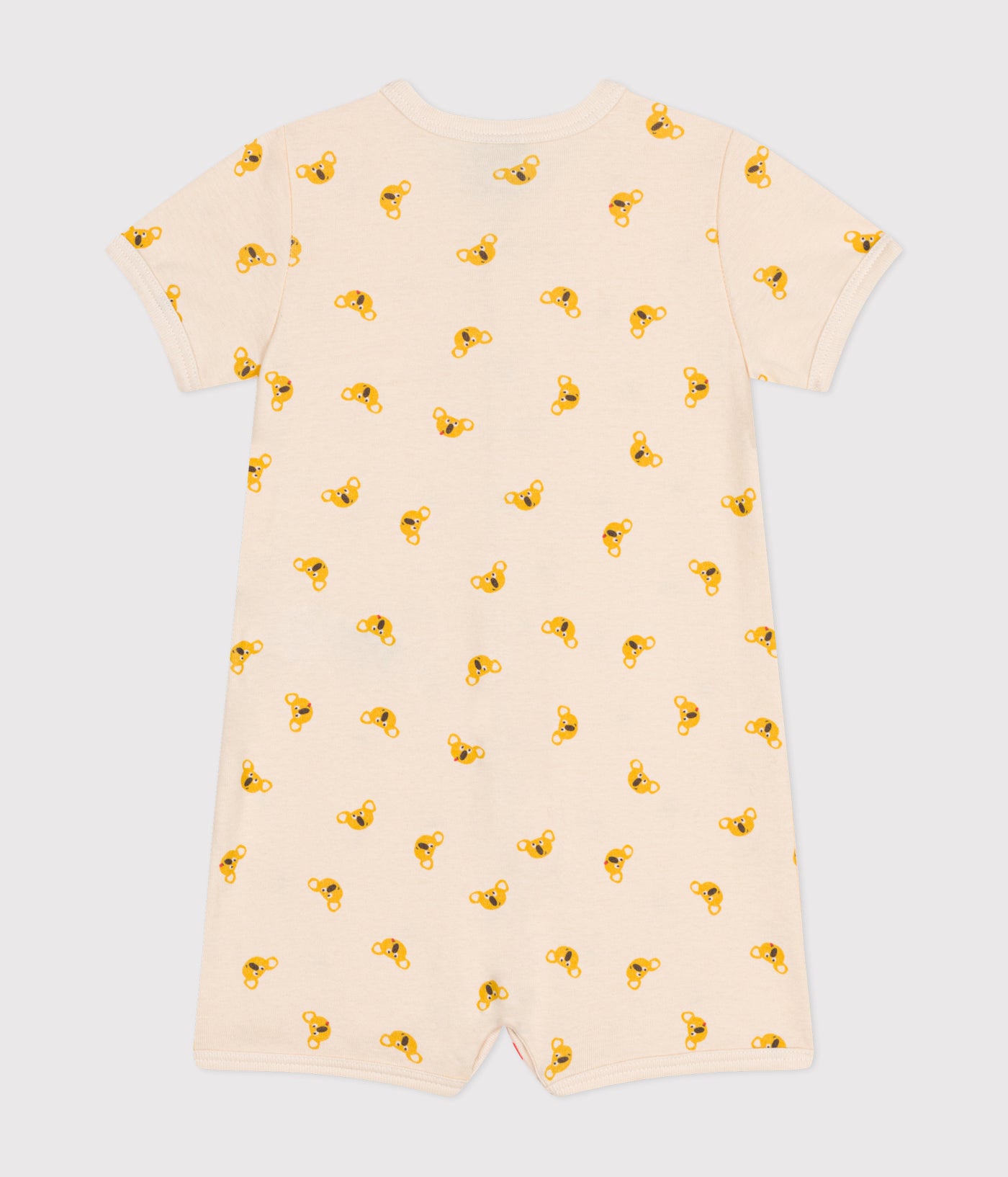 BABIES' KOALA-DESIGN SHORT COTTON PLAYSUIT