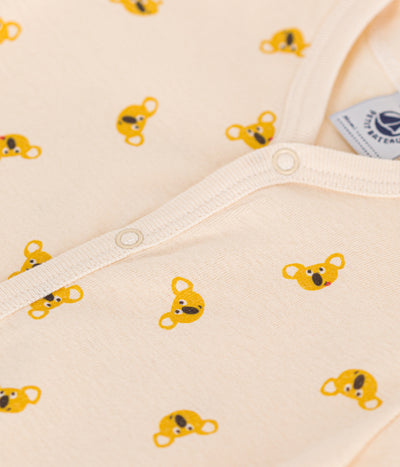 BABIES' KOALA-DESIGN SHORT COTTON PLAYSUIT