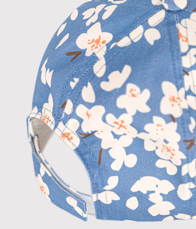 GIRLS' FLORAL POPLIN CAP