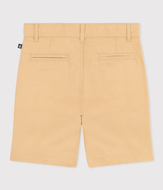 BOY'S COTTON CANVAS BERMUDA SHORTS