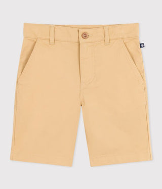 BOY'S COTTON CANVAS BERMUDA SHORTS