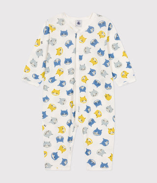BABY BOY'S ORGANIC COTTON SLEEPSUIT