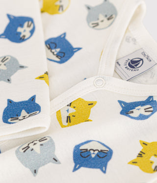 BABY BOY'S ORGANIC COTTON SLEEPSUIT