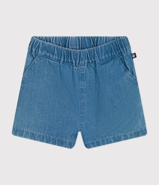 BABY BOY'S LIGHTWEIGHT ORGANIC COTTON DENIM SHORTS