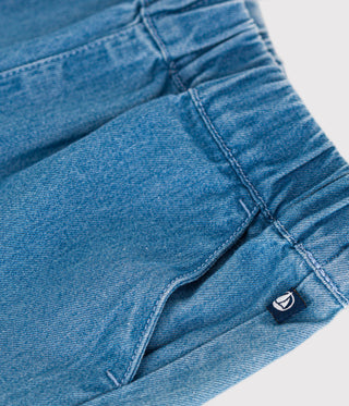 BABY BOY'S LIGHTWEIGHT ORGANIC COTTON DENIM SHORTS