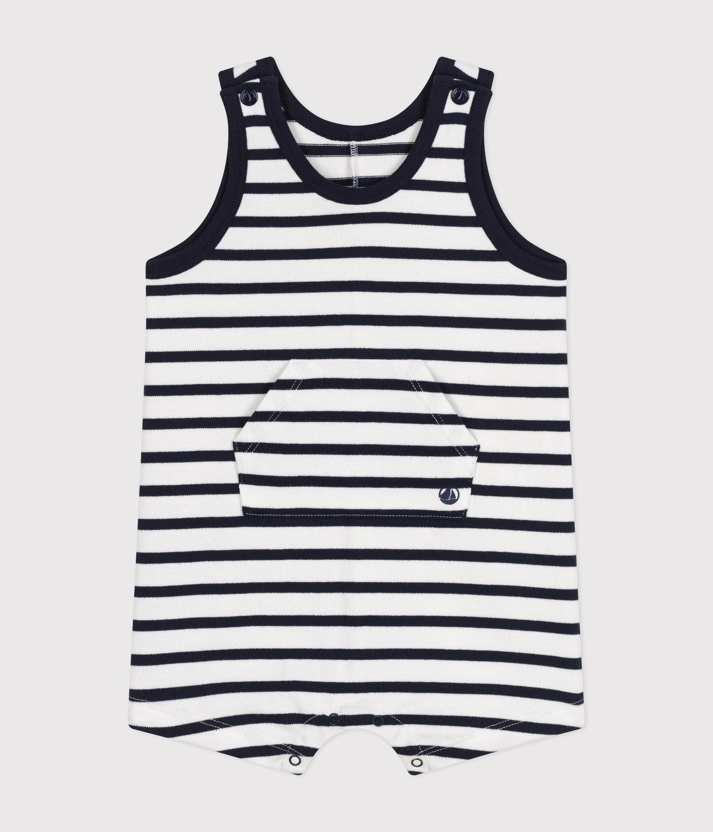 BABIES' STRIPED JERSEY PLAYSUIT