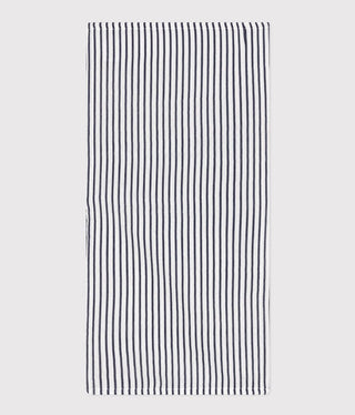 NEWBORN BABY UNISEX ORGANIC COTTON MUSLIN SWADDLE 58X58CM WITH ICONIC STRIPES