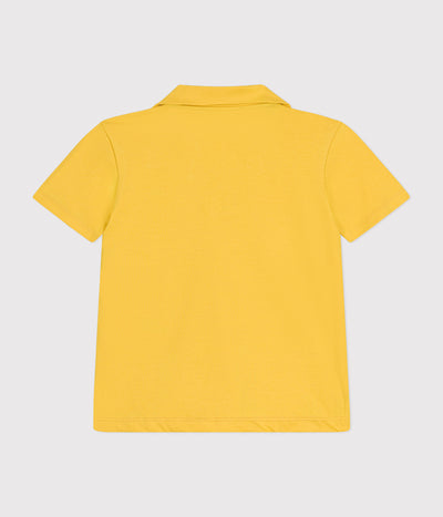 BOYS' SHORT-SLEEVED COTTON POLO SHIRT