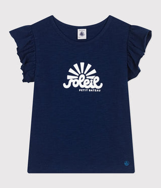 GIRL'S ORGANIC COTTON JERSEY T-SHIRT