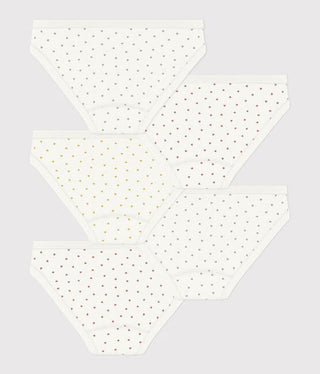 GIRL'S ORGANIC COTTON PANTIES - 5-PACK