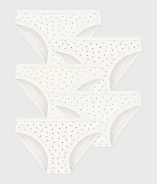 GIRL'S ORGANIC COTTON PANTIES - 5-PACK
