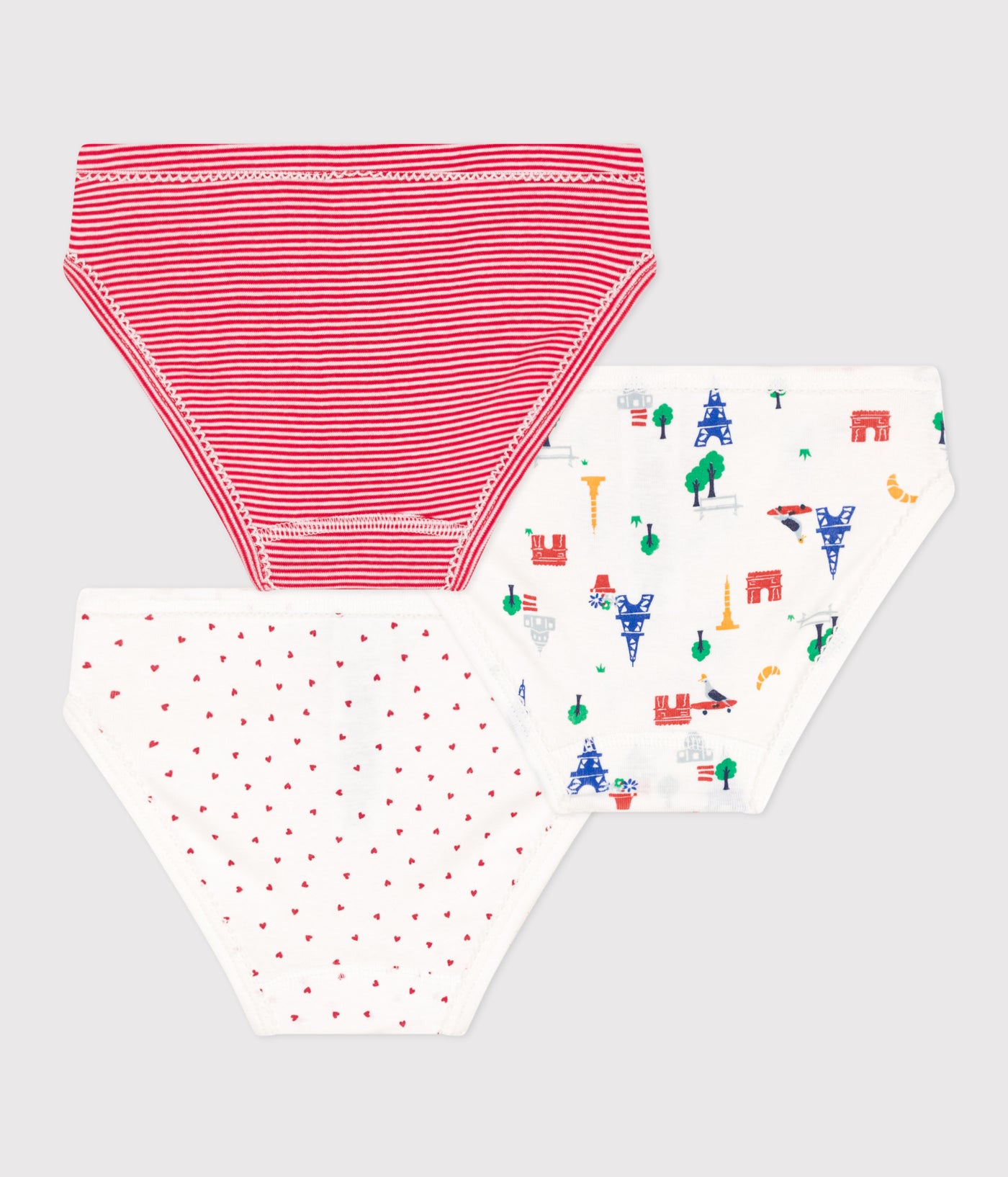 CHILDREN'S COTTON PARIS KNICKERS - 3-PACK