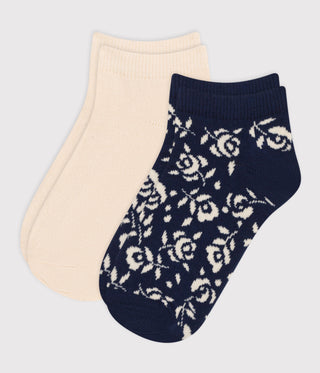 GIRL'S COTTON SOCKS - 2-PACK