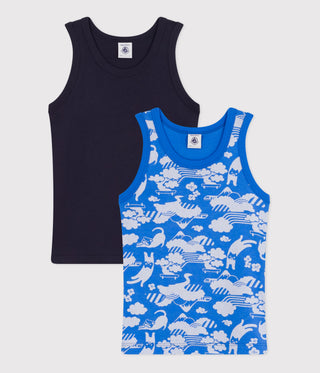 BOY'S' ORGANIC COTTON SINGLETS - 2-PACK