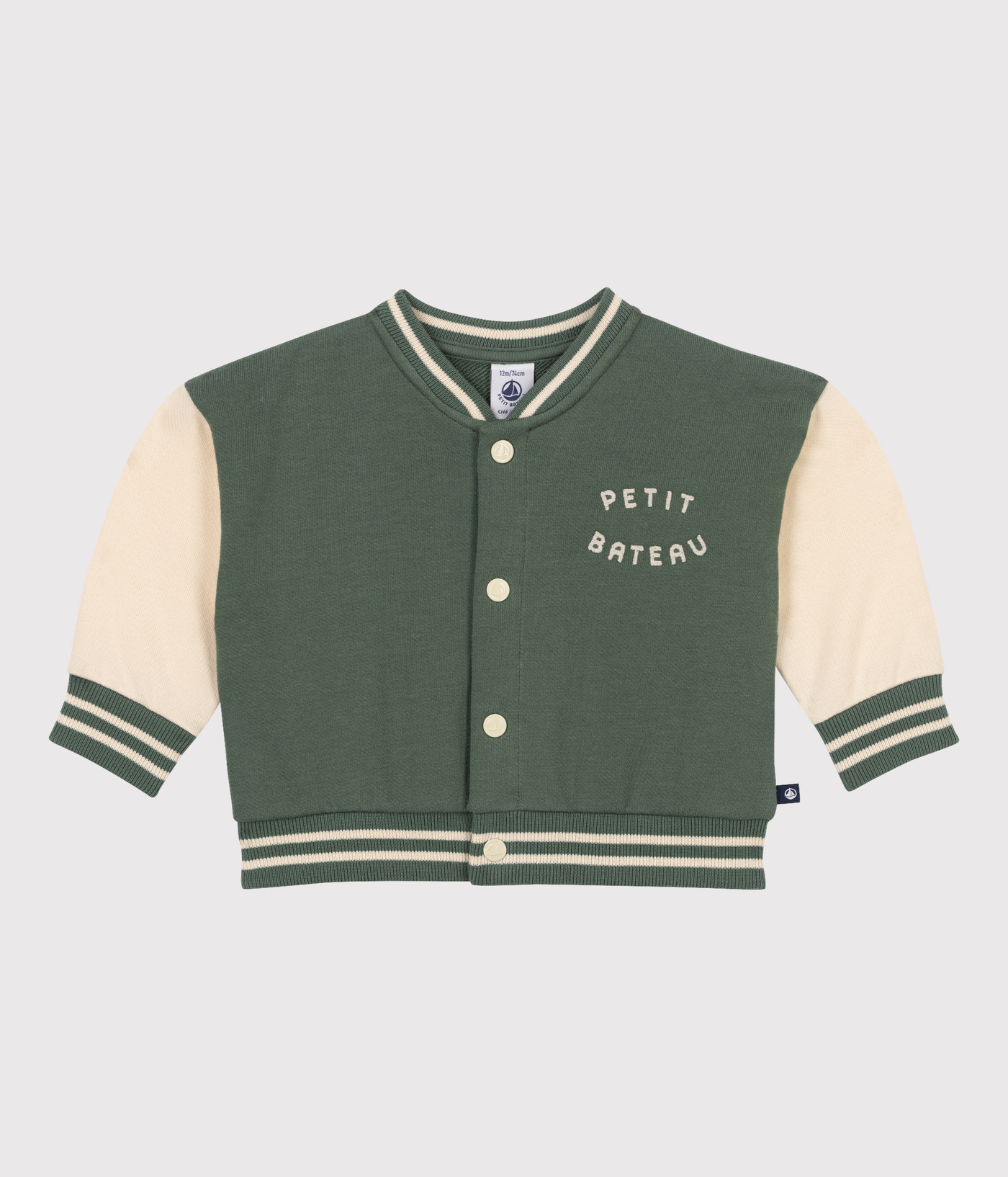 BABIES' FLEECE BASEBALL JACKET