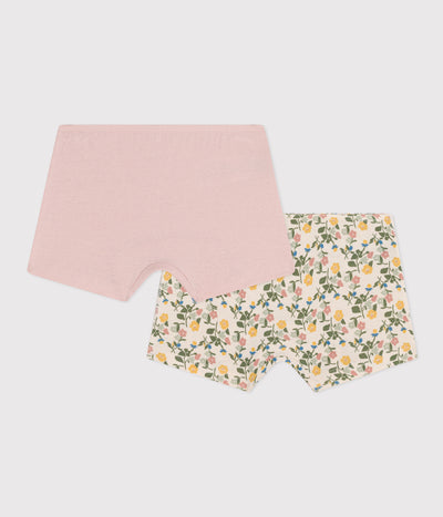 CHILDREN'S FLORAL COTTON HIPSTERS - 2-PACK
