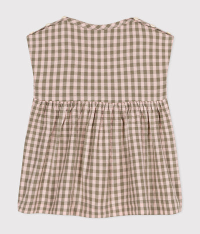 BABIES' SHORT-SLEEVED SEERSUCKER DRESS