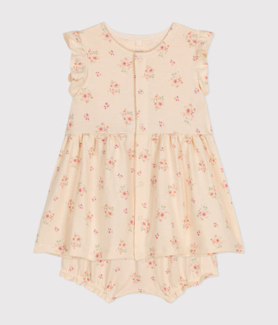 BABIES' LIGHTWEIGHT JERSEY DRESS AND BLOOMERS