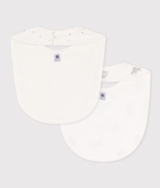 NEWBORN BABY UNISEX ORGANIC COTTON BIB - 2-PACK