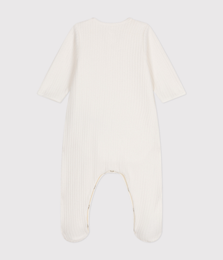 BABY UNISEX VELOUR FOOTED SLEEPSUIT