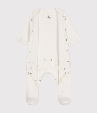 BABY UNISEX VELOUR FOOTED SLEEPSUIT