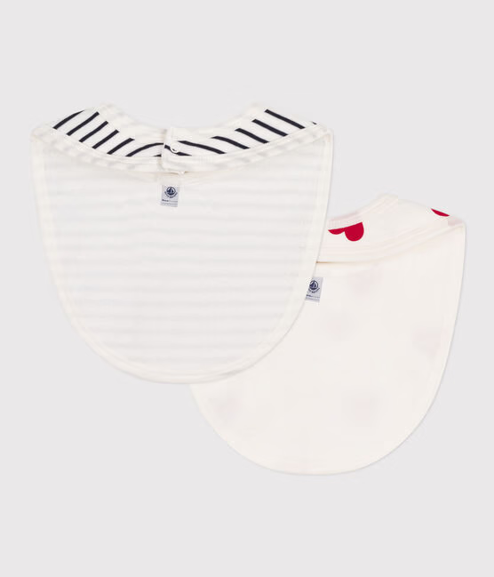 PACK OF 2 COTTON BABY BIBS